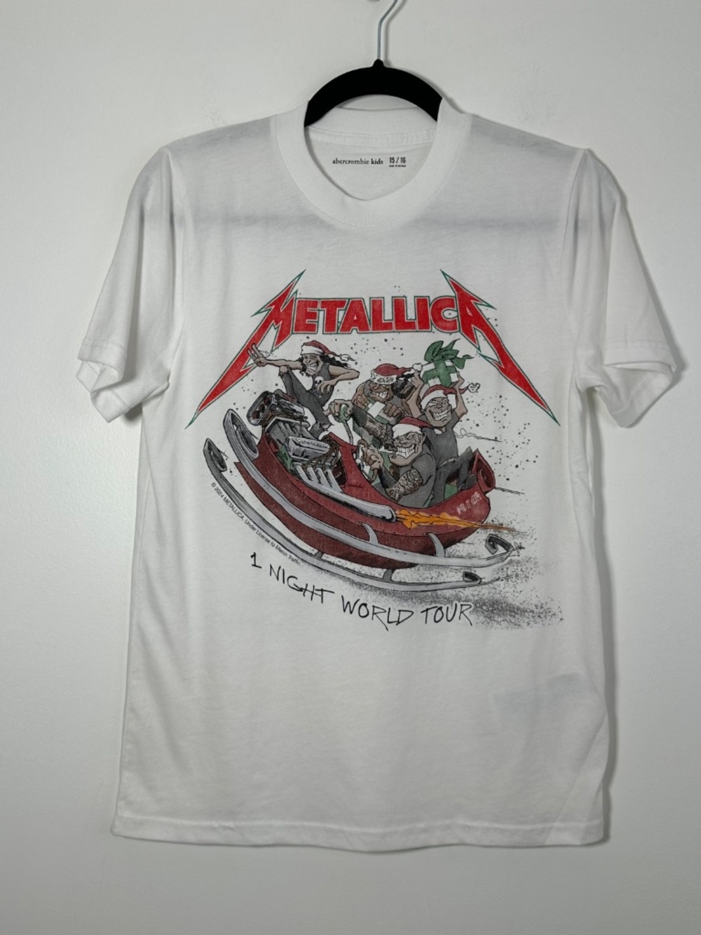 Abercrombie Kids Size 15/16 *Bundle of 2* Shirts Goosebumps & Metallica Graphics - Picture 7 of 12